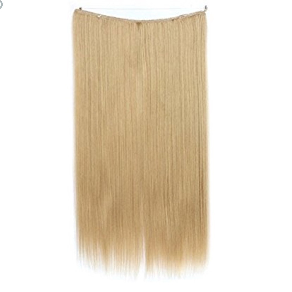 22” Straight Medium Blonde Halo Hair Extensions